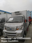 High quality sinotruk wangpai gasoline 80hp 1tons mini refrigerator truck, SINOTRUK gasoline refrigerator minibus