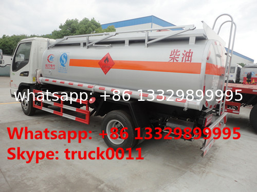 JAC 4*2 LHD mini 5 cubic meters refuler truck for sale, factory direct sale JAC new 5 cubic meters oil dispensing truck