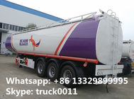 CLW brand triples axles 50,000L oil tank trailer for sale, factory sale BPW/FUWA 3 axles 50cubic meters fuel tank traile