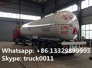 CLW brand triples BPW/FUWA axles 25tons bulk lpg gas tank trailer for sale, ASME standard cooking gas trailer for sale