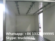 dongfeng DFAC fish vegetable food meat hook refrigerator truck, dongfeng 120hp seafood transported cold room truck