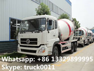 best quality factory sale 6*4 Dongfeng 12 cubic meters concrete mixer truck, dongfeng dalishen 12m3 concrete mixer truck