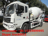 best quality factory sale 6*4 Dongfeng 5- cubic meters concrete mixer truck, dongfeng 6m3 concrete mixer truck