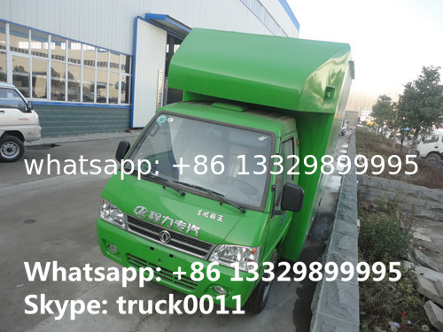 Bottom price mini DongFeng mobile food truck for sale, cheapest price gasoline mobile fast food vending truck for sale