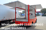 CLW5030XSHB5 forland Jiatu Euro 5 gasoline mini forland food truck for sale, hot sale LHD mobile gast food vending truck