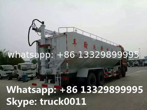 hot sale dongfeng brand 20tons electronic system discharging bulk feed truck, CLW brand 270hp 40m3 poultry feed truck