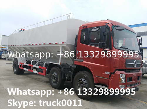 cheaper dongfeng tianjin 6*2 15tons electronic system discharging feed delivery truck for sale, hot sale 30tons anim