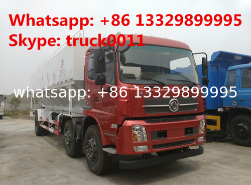 cheaper dongfeng tianjin 6*2 15tons electronic system discharging feed delivery truck for sale, hot sale 30tons anim