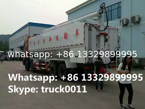 Factory direct sale dongfeng brand 20tons hydraulic system discharging bulk feed truck with cheapest price , feed truck