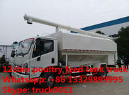 cheapest price Forland 4*2 RHD bulk feed transporting truck, Wholesale 4-6tons poultry feed delivery truck for sale