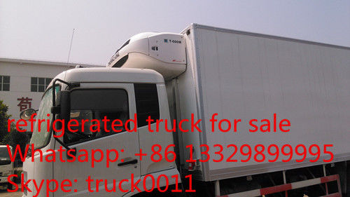 dongfeng tianjin 4*2 LHD Cummin 170hp/190hp diesel refrigerated truck for sale, hot sale dongfeng cold room truck