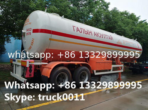 hot sale FUWA 2 axles 40500L propane gas trailer, best price FUWA/BPW double axles 17tons road transproted lpg gas tank