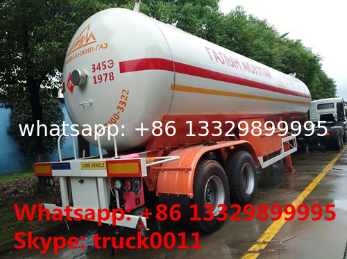 hot sale FUWA 2 axles 40500L propane gas trailer, best price FUWA/BPW double axles 17tons road transproted lpg gas tank