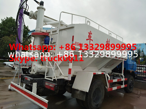 best quality 15m3 hydraulic farm-oriented animal feed truck for sale, 4*2 15m3 hydraulic bulk feed delivery truck