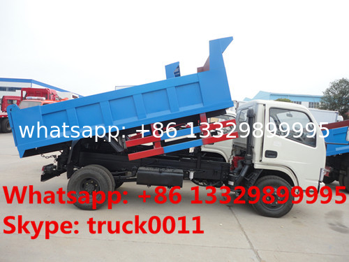 mini CLW brand 4*4 dump tipper truck for sale, factory direct sale 3-4tons 95hp diesel CLW brand dump tipper truck
