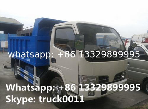 mini CLW brand 4*4 dump tipper truck for sale, factory direct sale 3-4tons 95hp diesel CLW brand dump tipper truck