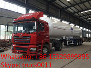 China best 3 axles 56,000L LPG  gas tanker semitrailer for propane for sale, BPW axles gas cooking propane tank trailer