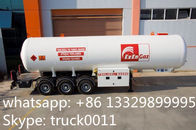 ASME standard 57.1m3 CH2 propene gas tank trailer, 24.5ton propylene CH2 semitrailer propylene tank trailer for sale