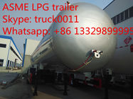 hot sale 17 metric tons double BPW/FUWA axles lpg gas tank trailer, best price 17tons propane gas tank semitrailer