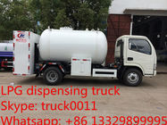 CLW Brand factory  direct sale 5500L tons lpg gas filling truck,2.31MT cooking gas dispensing truck for gas cylinders