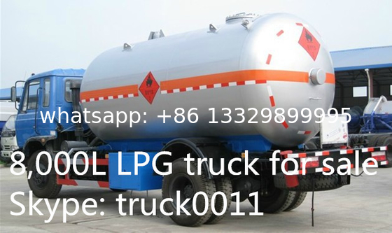 best price 8cubic meters lpg gas dispensing truck for sale, hot sale 8,000L lpg gas propane delivery tank truck