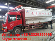 37m3 bulk feed tank mounted on cargo truck for sale, best price CLW poultry animal feed tank mounted on cargo truck