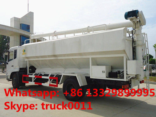 dongfeng 190 20cbm Euro 3 bulk feed truck for sale, poultry and livestocks farm-oriented feed transported truck