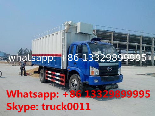 18cubic meters bulk grains farm delivery truck for sale, best price bulk grains self-sucking discharging van truck