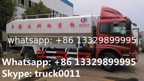 hot sale electronic discharging poultry animal feed tank truck, best price farm-oriented feed transported truck for sale