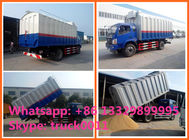 factory direct sale 18m3 self-discharging bulk grains farm truck, best price food grains transfering truck for sale