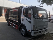 bottom price FAW Brand 8cbm compacted garbage truck for sale cheaper refuse compacted wastes collecting truck for sale