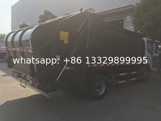 bottom price FAW Brand 8cbm compacted garbage truck for sale cheaper refuse compacted wastes collecting truck for sale