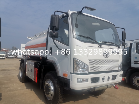 FAW 4*4 LHD all wheels drive fuel tanker truck for sale, good price FAW fuel bowser tanker truck for sale