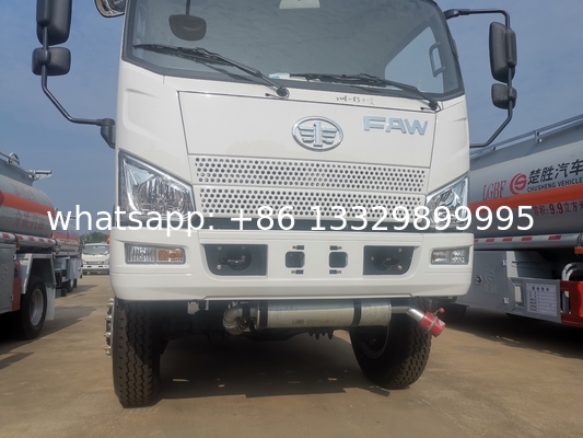 FAW 4*4 LHD all wheels drive fuel tanker truck for sale, good price FAW fuel bowser tanker truck for sale