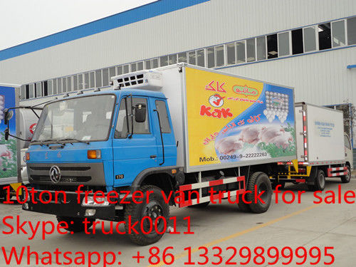 hot sale dongfeng 153 cummin 190hp 10ton-15ton cold room truck, dongfeng 15tons freezer van truck for frozen seafood