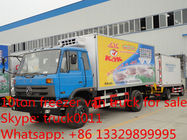 hot sale dongfeng 153 cummins 190hp 10ton-15ton cold room truck, dongfeng 15tons freezer van truck for frozen seafood