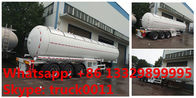 CLW brand 58500Liters bulk lpg gas trailer with sunshield cover for sale, best price propane gas tank trailer for sale