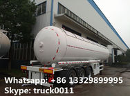 CLW brand 58500Liters bulk lpg gas trailer with sunshield cover for sale, best price propane gas tank trailer for sale