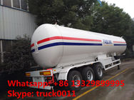 CLW brand ASME standard 57100Liters propene gas tank semitrailer for sale, best price 57.1M3 Lpg tank trailer for sale