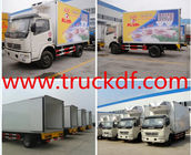 Dongfeng LHD 4*2 chaochai 95hp diesel 3tons-5tons refrigerated truck for sale, hot sale dongfeng 5tons cold room truck