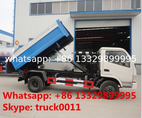 Factory sale best price CLW brand 4cbm hydraulic lifting mini garbage truck, high quality and best price garbage truck