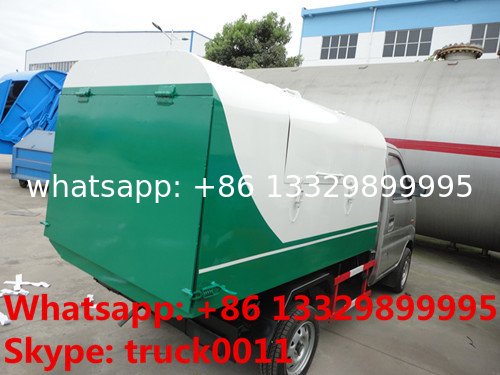 China 1 ton Chang'An brand 4x2 gasoline small garbage collection vehicle, high quality mini sealed garbage truck