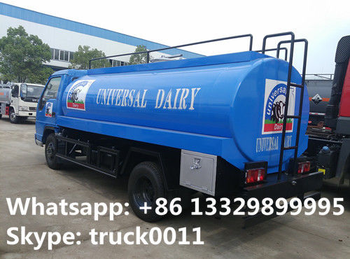 Hot sale cheap right hand drive Forland 6-wheel 6000L Fresh milk transport truck RHD 6,000L Liquid food truck
