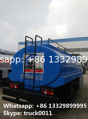 Hot sale cheap right hand drive Forland 6-wheel 6000L Fresh milk transport truck,   forland RHD 6,000L Liquid food truck