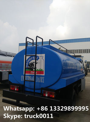 Hot sale cheap right hand drive Forland 6-wheel 6000L Fresh milk transport truck RHD 6,000L Liquid food truck