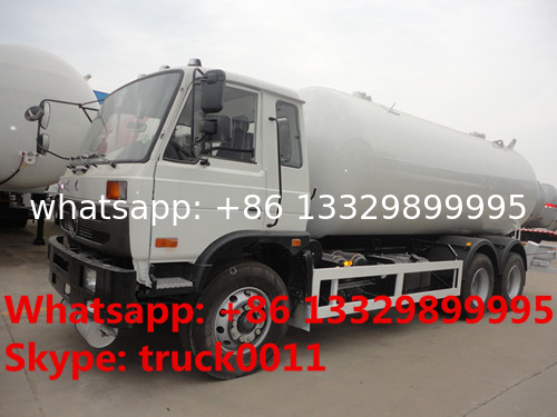 mobile lpg road tanker 10ton 6*4 dongfeng truck gas road tanker, 25m3 bulk road transported lpg gas tank for sale