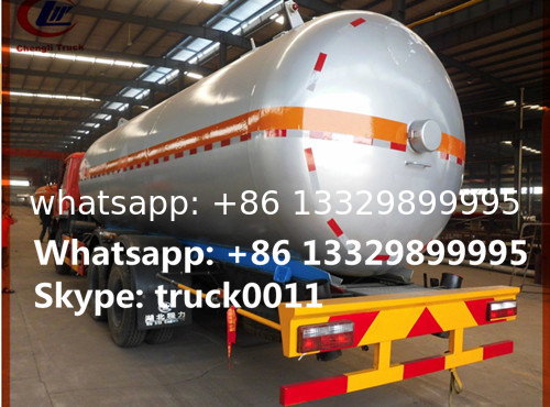 mobile lpg road tanker 10ton 6*4 dongfeng truck gas road tanker, 25m3 bulk road transported lpg gas tank for sale