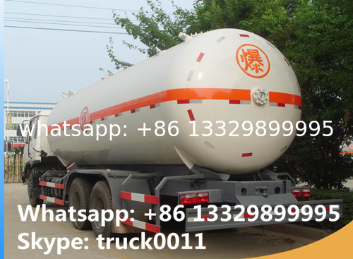 mobile lpg road tanker 10ton 6*4 dongfeng truck gas road tanker, 25m3 bulk road transported lpg gas tank for sale