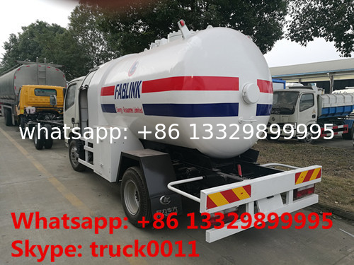 2020s new designed 2.3tons dongfeng LHD 4*2 mobile lpg gas refilling truck, best price lpg gas bobtail vehicle for sale