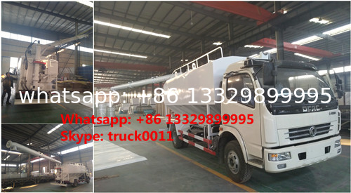 factory sale dongfeng RHD 120hp 5tons-7tons hydraulic discharging feed truck, hydraulic farm-oriented animal feed truck